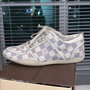 LOUIS VUITTON Damier Azur Boogie Sneakers Size 38